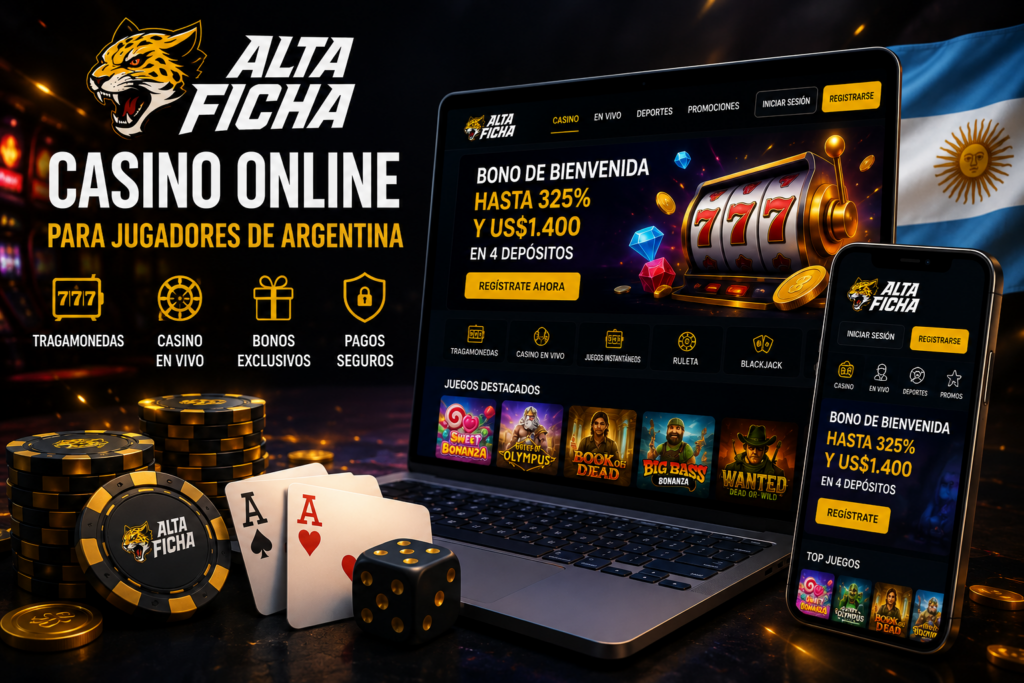 Bono de bienvenida de Altaficha de hasta 325% y US$1.400 en cuatro depósitos