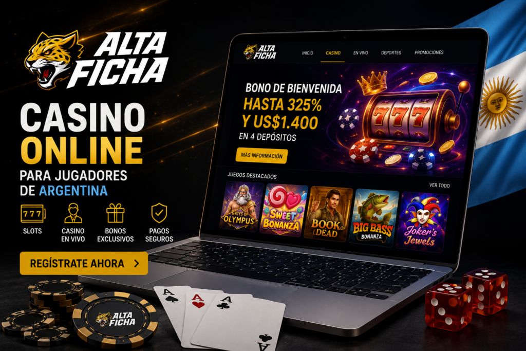 Catálogo de Altaficha Casino con tragamonedas, jackpots y proveedores de juegos online